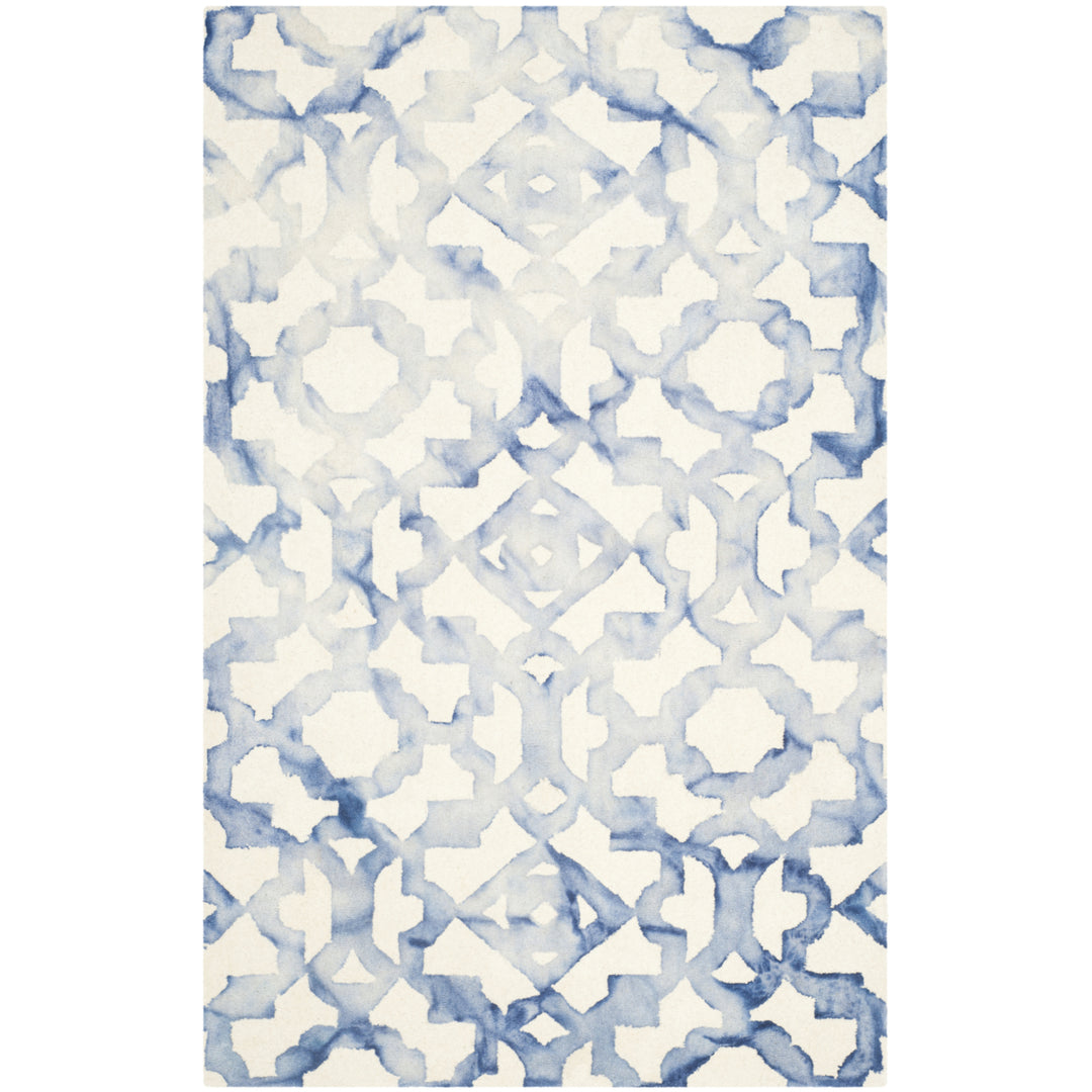 SAFAVIEH Dip Dye DDY717A Handmade Ivory / Blue Rug Image 11