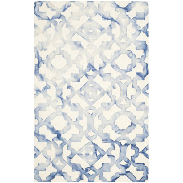 SAFAVIEH Dip Dye DDY717A Handmade Ivory / Blue Rug Image 1