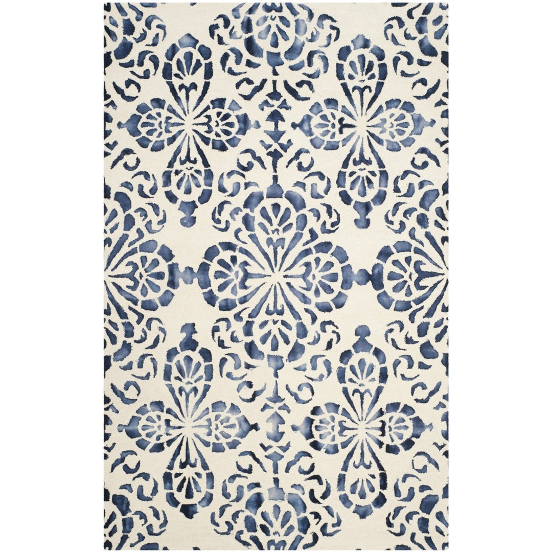 SAFAVIEH Dip Dye DDY719P Handmade Ivory / Navy Rug Image 1