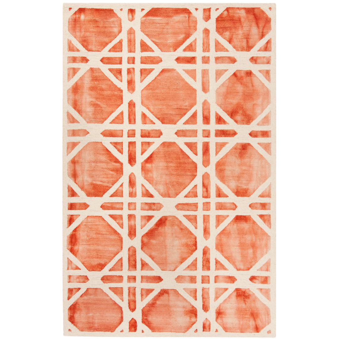 SAFAVIEH DDY721P Dip Dye Ivory / Orange Image 3