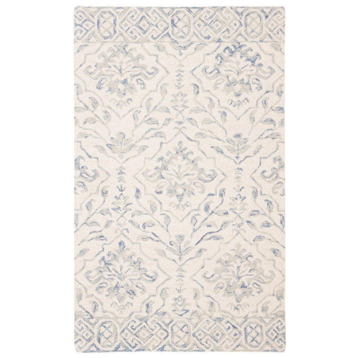 SAFAVIEH Dip Dye DDY901L Handmade Light Blue / Ivory Rug Image 3