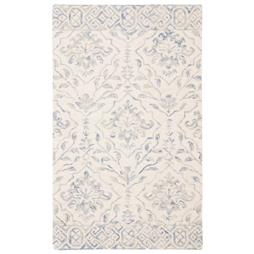 SAFAVIEH Dip Dye DDY901L Handmade Light Blue / Ivory Rug Image 1