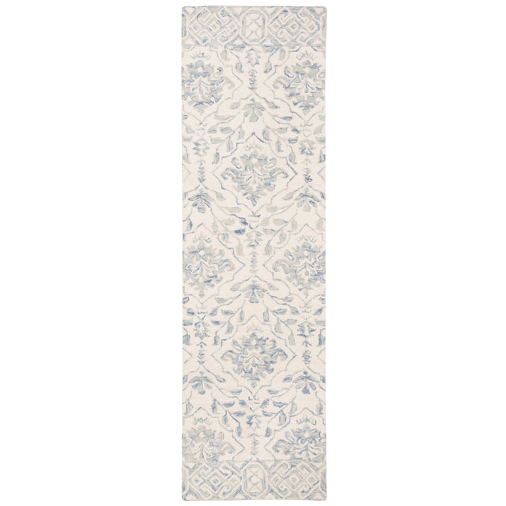 SAFAVIEH Dip Dye DDY901L Handmade Light Blue / Ivory Rug Image 4