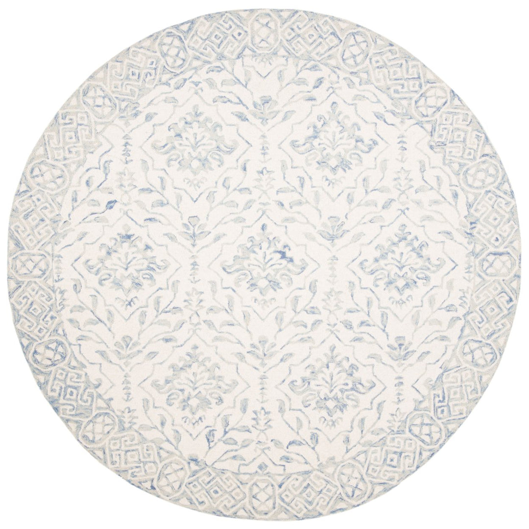 SAFAVIEH Dip Dye DDY901L Handmade Light Blue / Ivory Rug Image 1