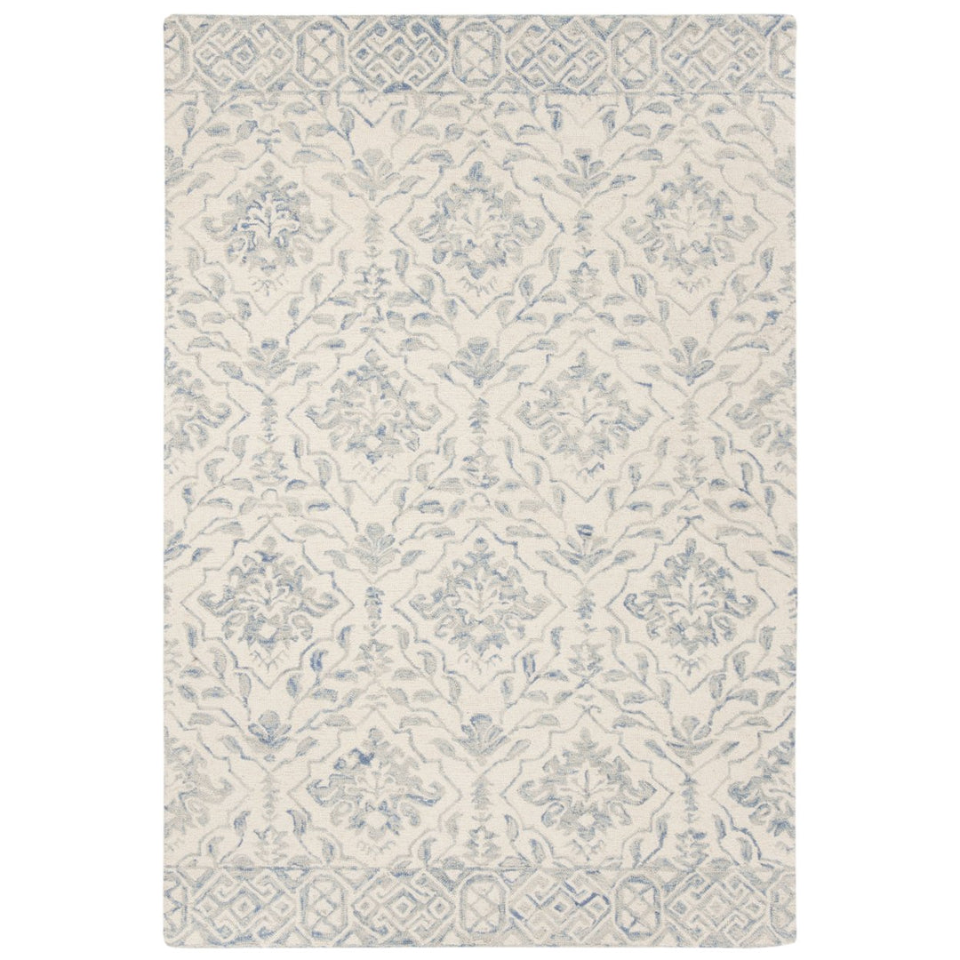 SAFAVIEH Dip Dye DDY901L Handmade Light Blue / Ivory Rug Image 1