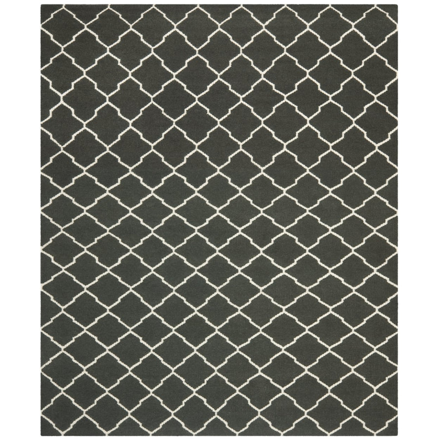 SAFAVIEH Dhurries DHU204A Handwoven Chocolate /Ivory Rug Image 1