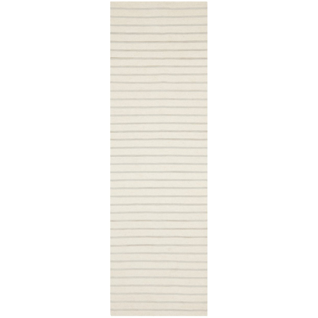 SAFAVIEH Dhurries Collection DHU313D Handwoven White Rug Image 1