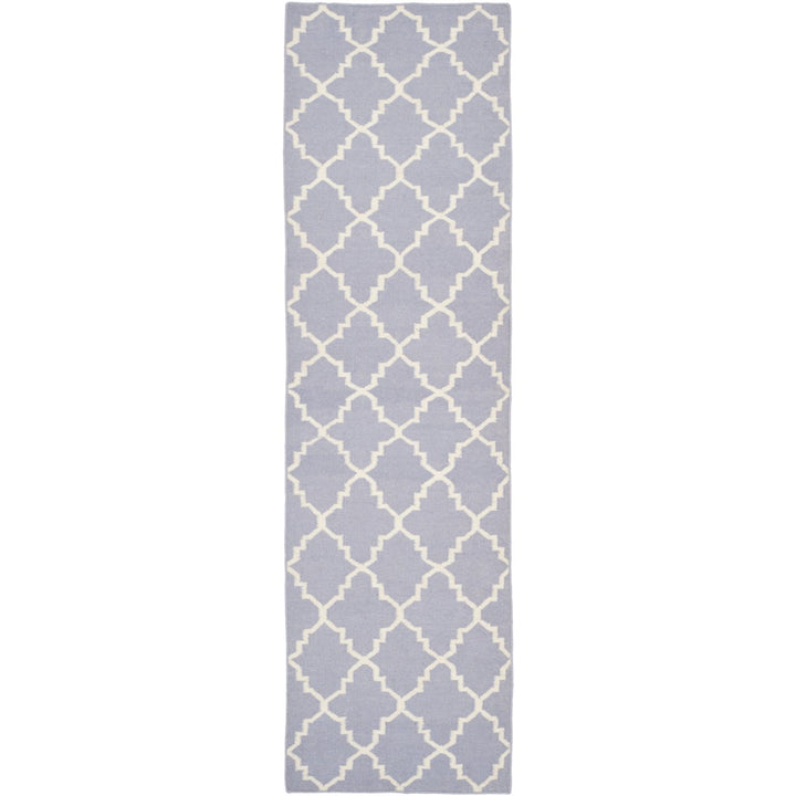 SAFAVIEH Dhurries DHU554J Handwoven Purple / Ivory Rug Image 1