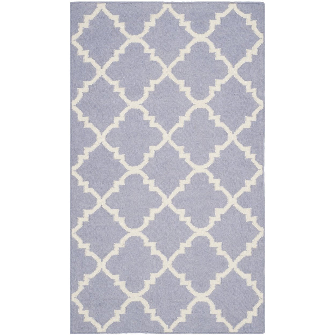 SAFAVIEH Dhurries DHU554J Handwoven Purple / Ivory Rug Image 1