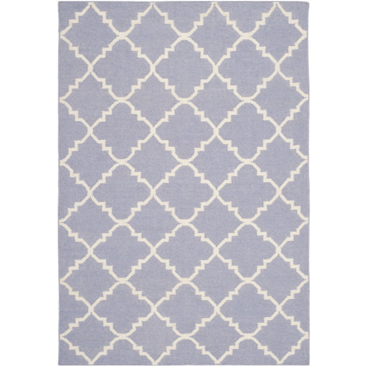 SAFAVIEH Dhurries DHU554J Handwoven Purple / Ivory Rug Image 1