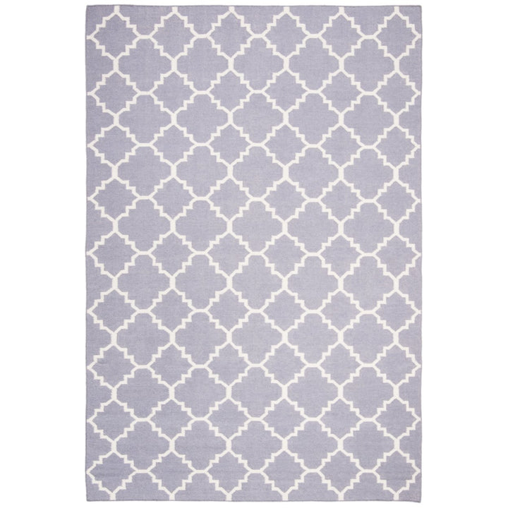 SAFAVIEH Dhurries DHU554J Handwoven Purple / Ivory Rug Image 1