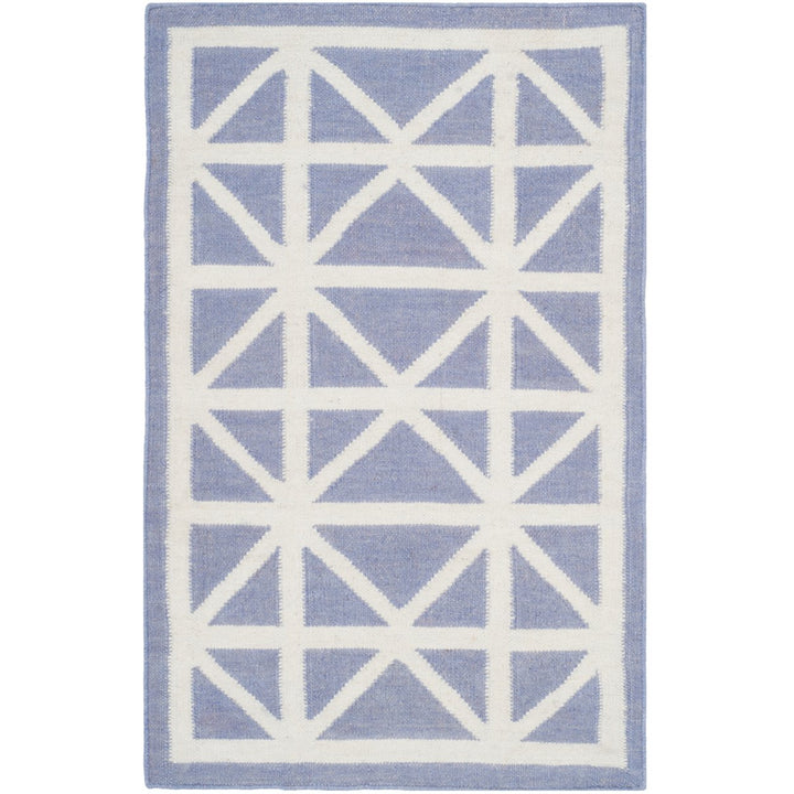 SAFAVIEH Dhurries DHU558B Handwoven Purple / Ivory Rug Image 1