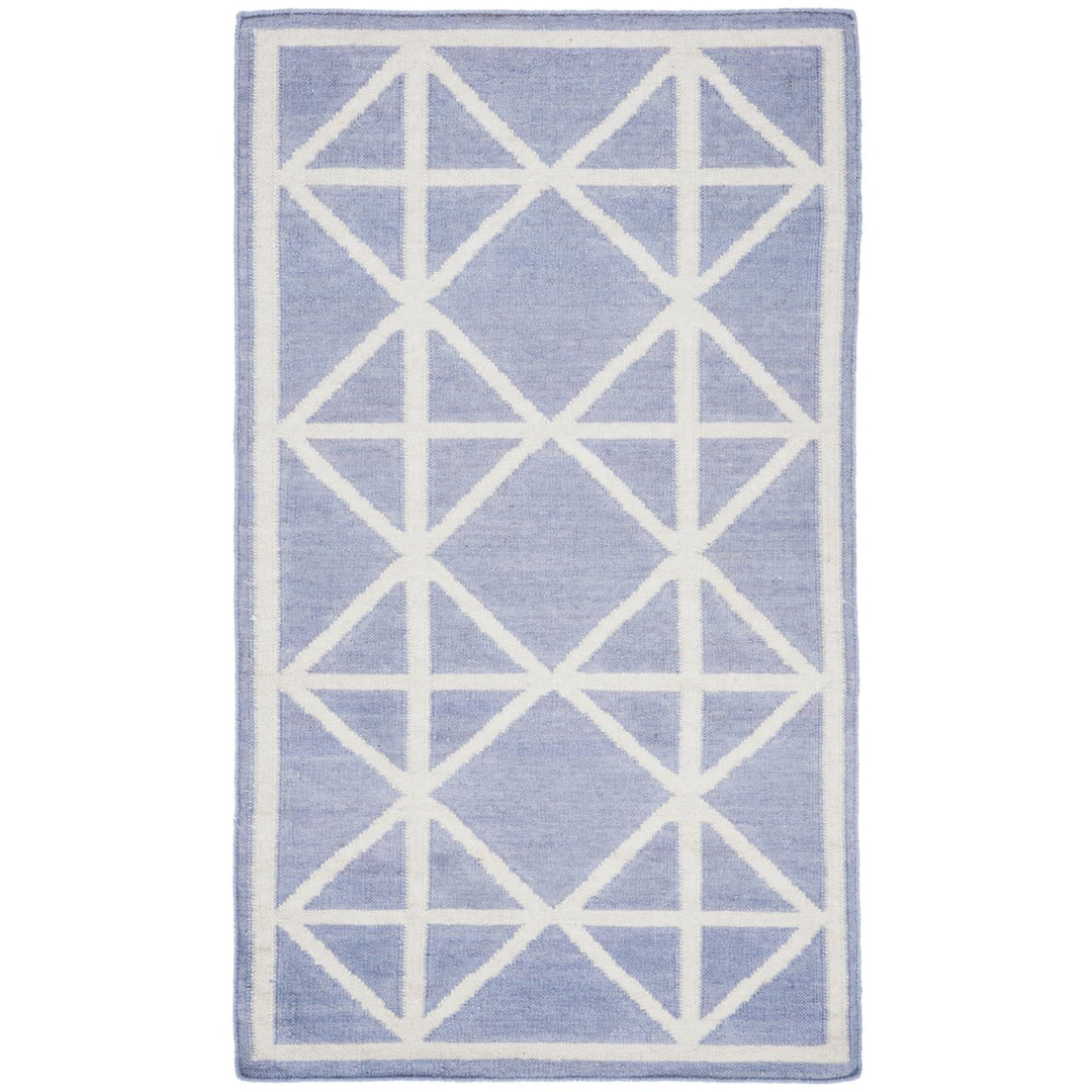 SAFAVIEH Dhurries DHU558B Handwoven Purple / Ivory Rug Image 1