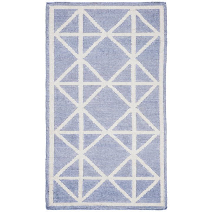 SAFAVIEH Dhurries DHU558B Handwoven Purple / Ivory Rug Image 1