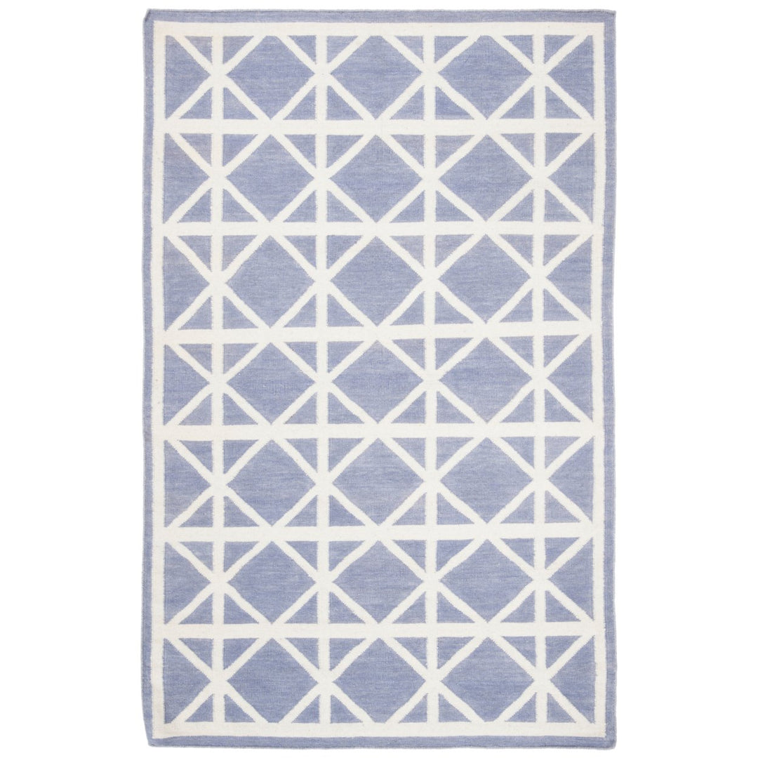 SAFAVIEH Dhurries DHU558B Handwoven Purple / Ivory Rug Image 1