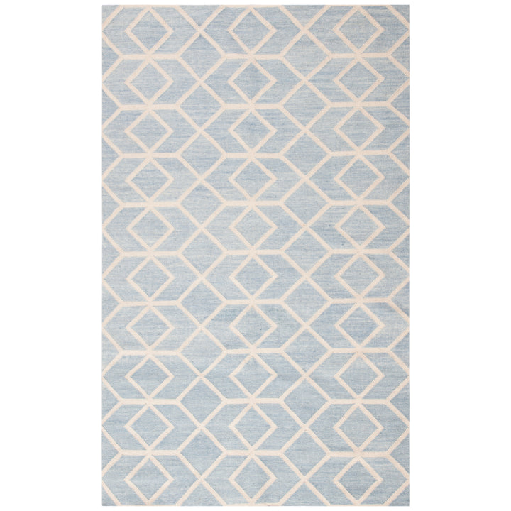 SAFAVIEH Dhurries DHU560A Handwoven Blue / Ivory Rug Image 4