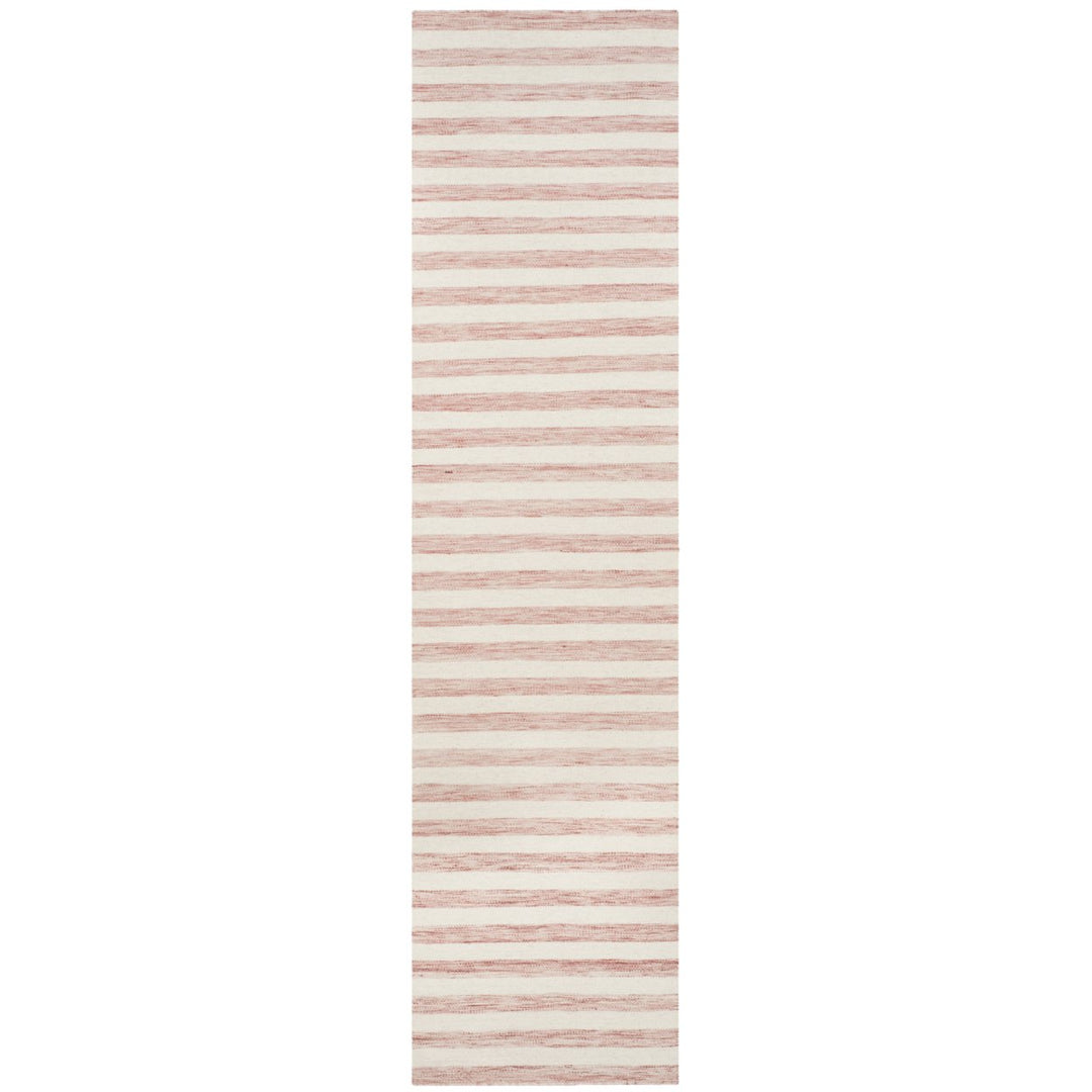 SAFAVIEH Dhurries DHU575D Handwoven Rust / Ivory Rug Image 1