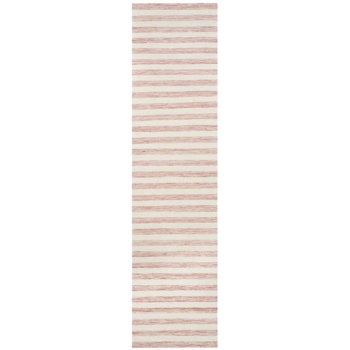 SAFAVIEH Dhurries DHU575D Handwoven Rust / Ivory Rug Image 1