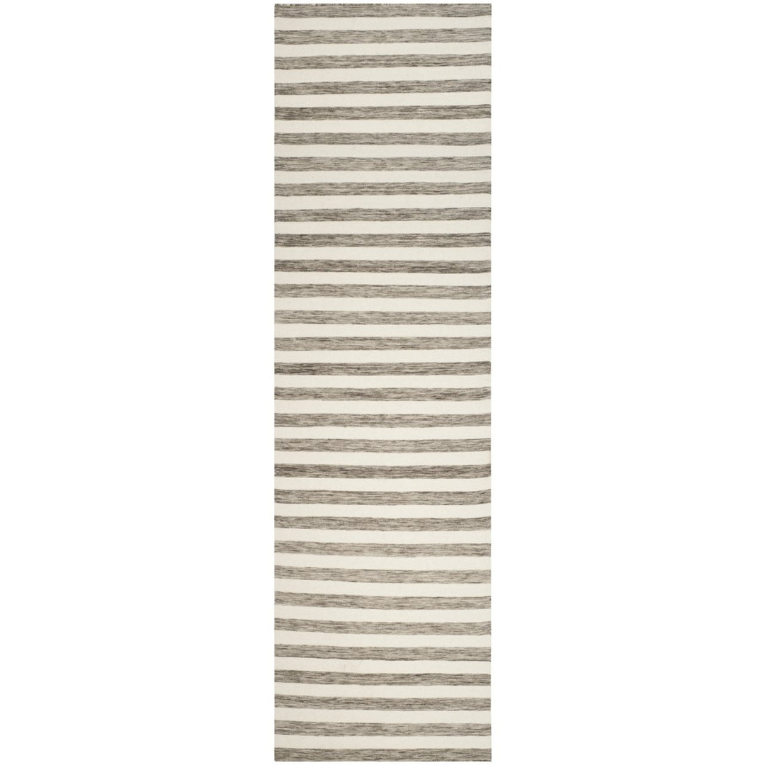 SAFAVIEH Dhurries DHU575E Handwoven Brown / Ivory Rug Image 1