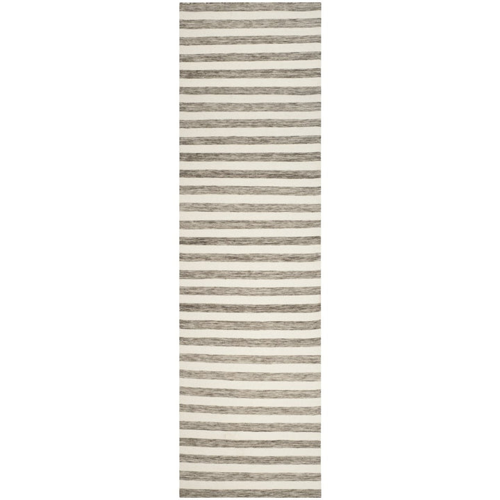 SAFAVIEH Dhurries DHU575E Handwoven Brown / Ivory Rug Image 1