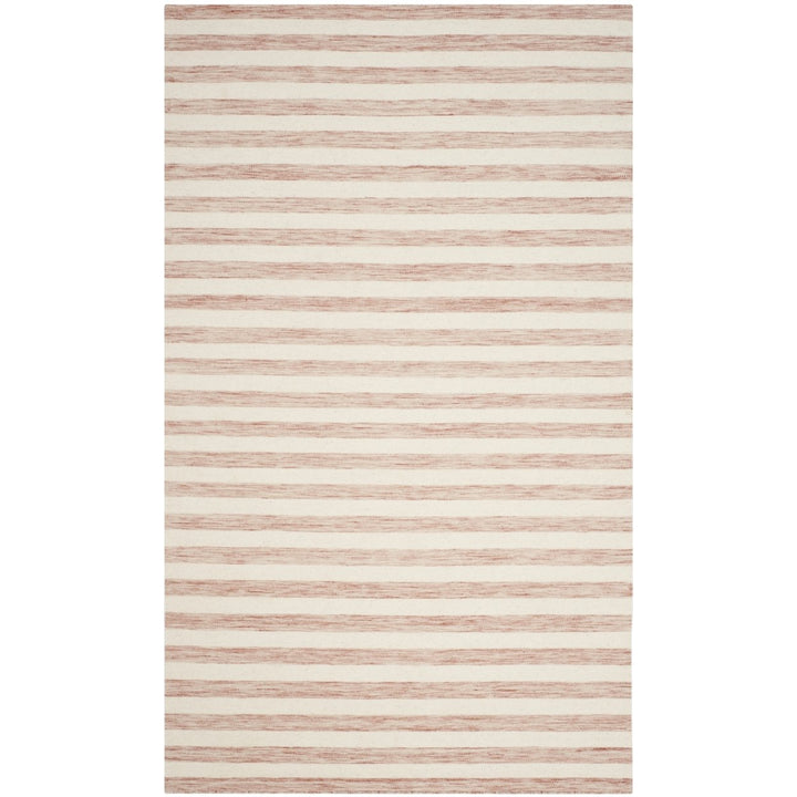 SAFAVIEH Dhurries DHU575D Handwoven Rust / Ivory Rug Image 1