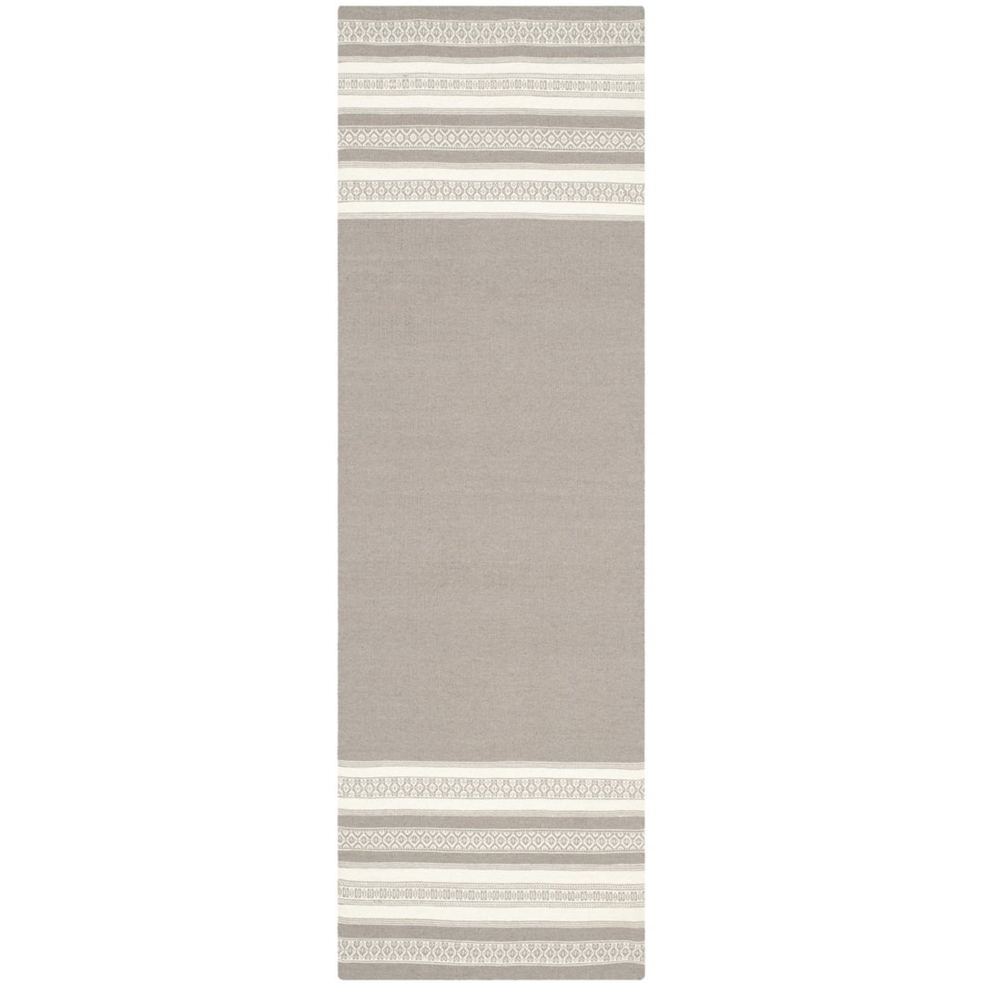 SAFAVIEH Dhurries DHU601A Handwoven Light Brown Rug Image 1