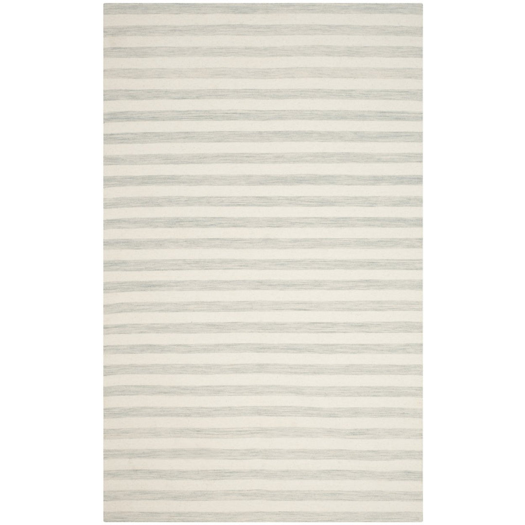 SAFAVIEH Dhurries DHU575G Light Blue / Ivory Rug Image 1