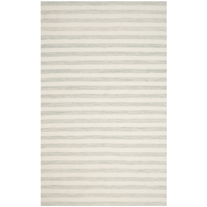 SAFAVIEH Dhurries DHU575G Light Blue / Ivory Rug Image 1