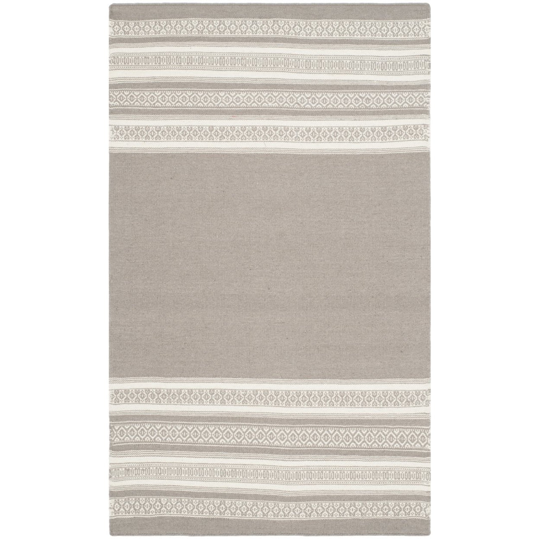 SAFAVIEH Dhurries DHU601A Handwoven Light Brown Rug Image 1