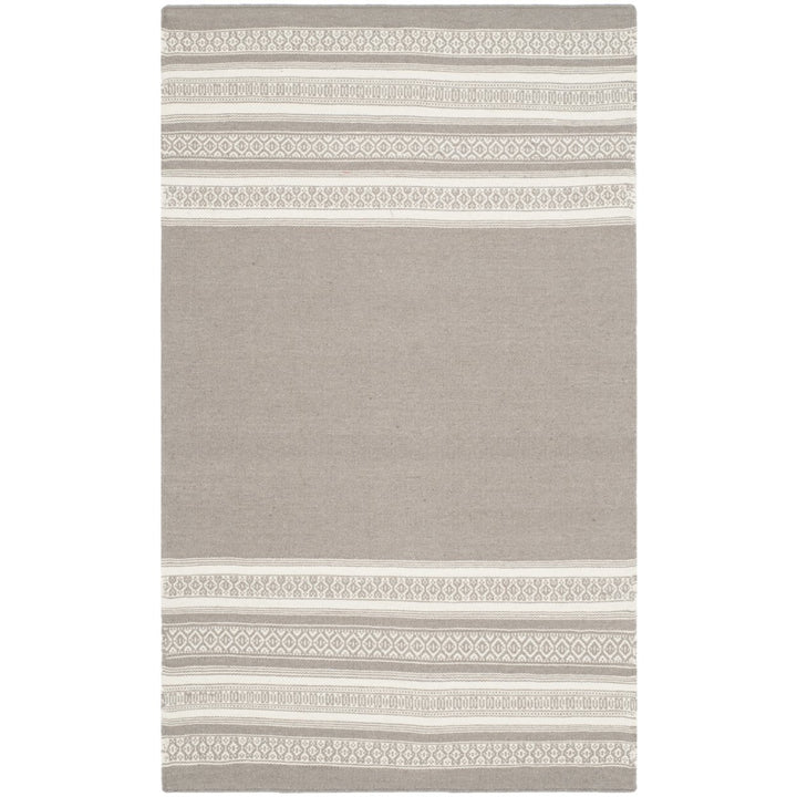 SAFAVIEH Dhurries DHU601A Handwoven Light Brown Rug Image 1