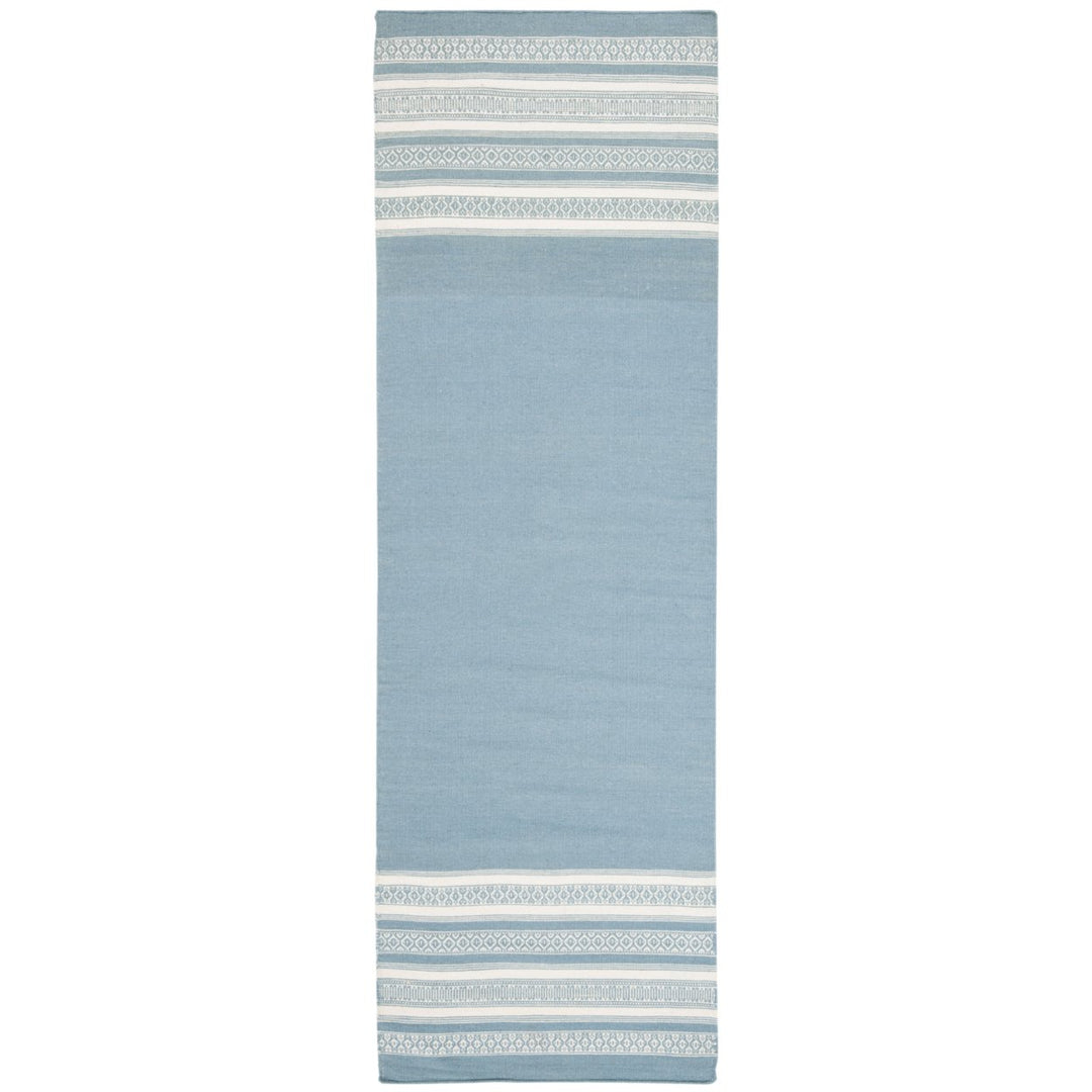 SAFAVIEH Dhurries DHU601C Handwoven Turquoise Rug Image 1