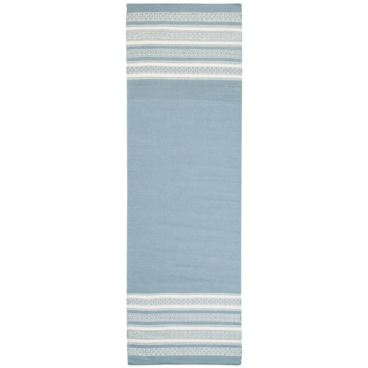 SAFAVIEH Dhurries DHU601C Handwoven Turquoise Rug Image 1