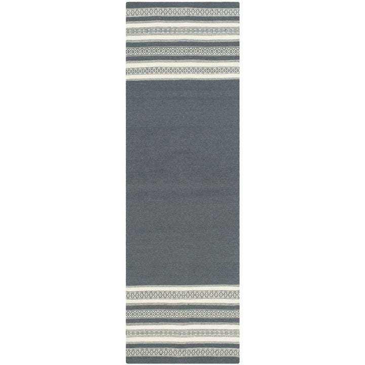 SAFAVIEH Dhurries DHU601D Handwoven Dark Grey Rug Image 1