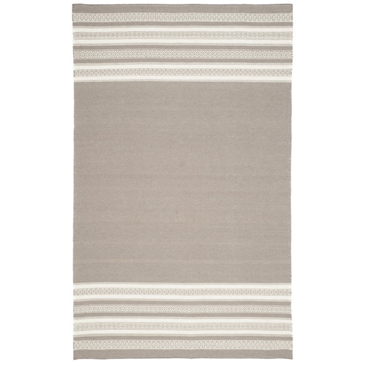 SAFAVIEH Dhurries DHU601A Handwoven Light Brown Rug Image 1