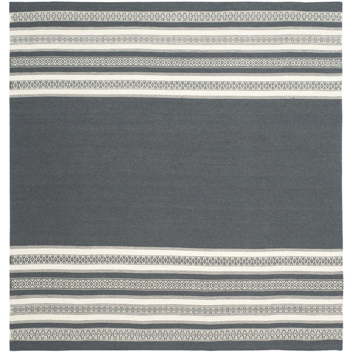 SAFAVIEH Dhurries DHU601D Handwoven Dark Grey Rug Image 1