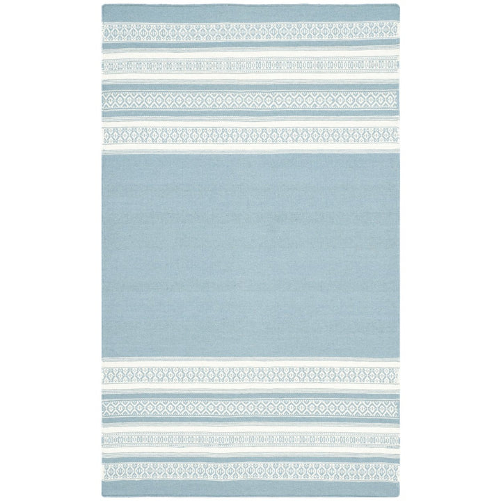 SAFAVIEH Dhurries DHU601C Handwoven Turquoise Rug Image 1