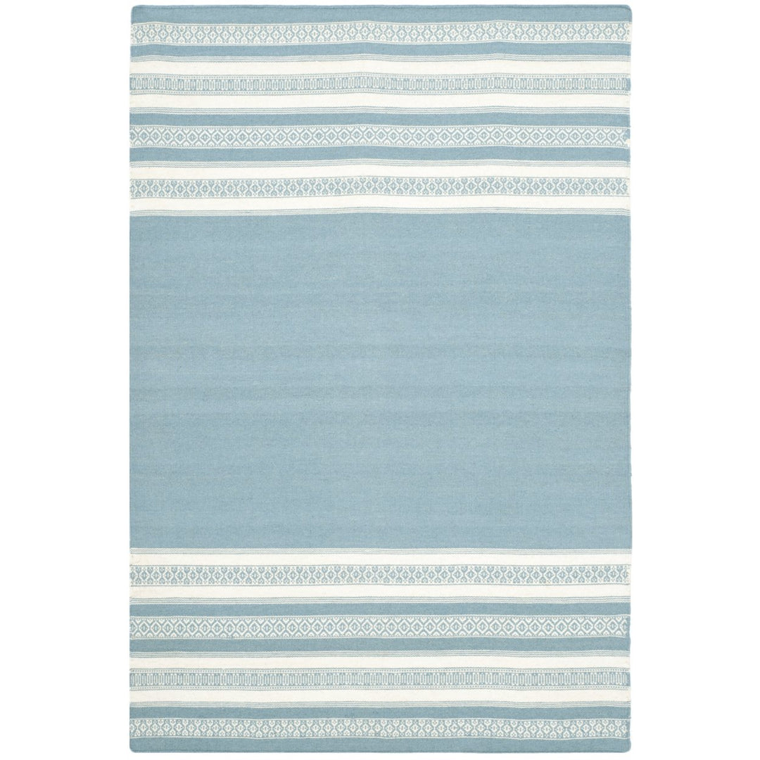 SAFAVIEH Dhurries DHU601C Handwoven Turquoise Rug Image 1