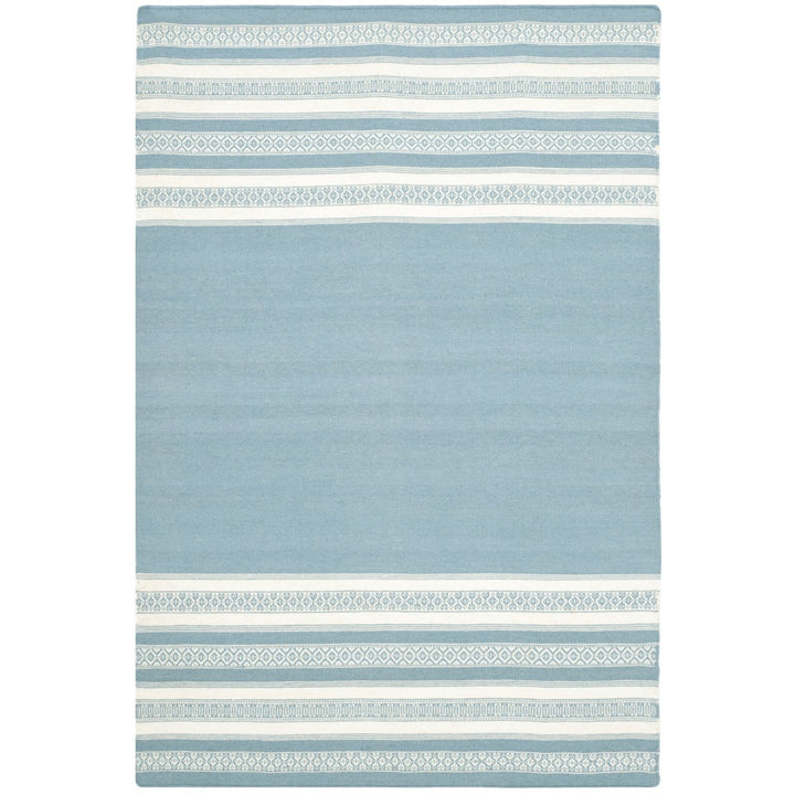 SAFAVIEH Dhurries DHU601C Handwoven Turquoise Rug Image 1