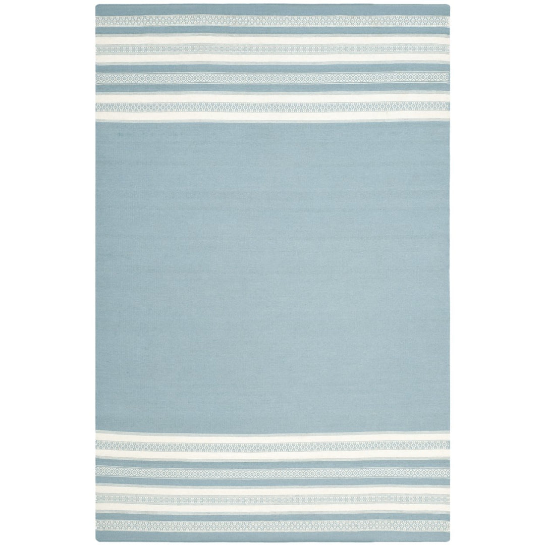 SAFAVIEH Dhurries DHU601C Handwoven Turquoise Rug Image 1