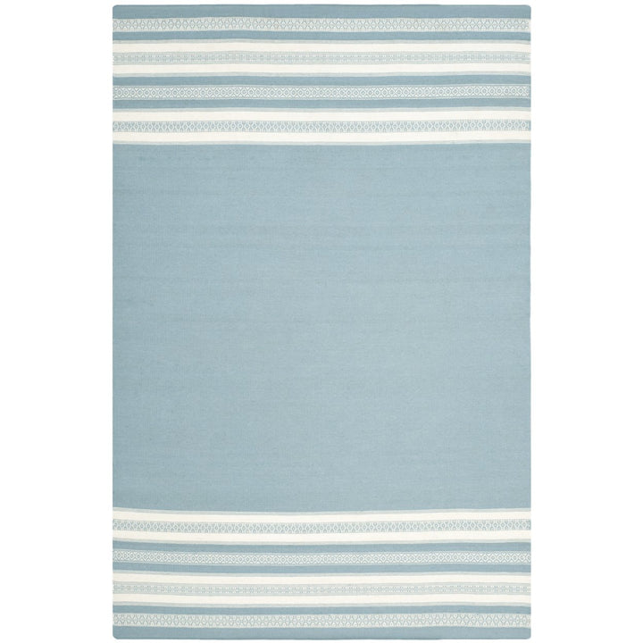 SAFAVIEH Dhurries DHU601C Handwoven Turquoise Rug Image 1