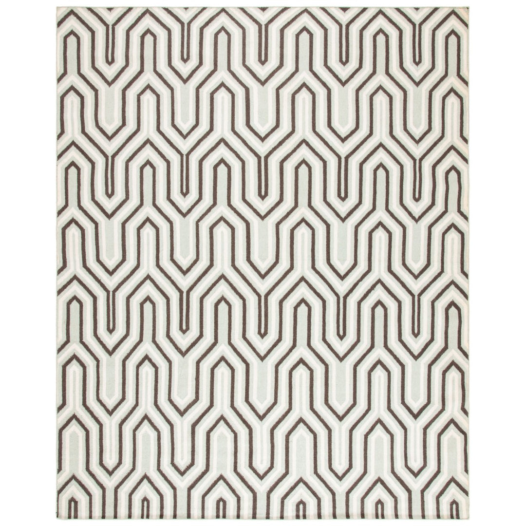 SAFAVIEH Dhurries DHU622A Handwoven Grey / Multi Rug Image 1