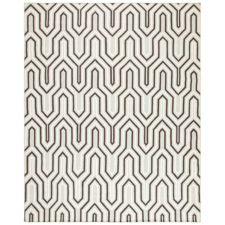 SAFAVIEH Dhurries DHU622A Handwoven Grey / Multi Rug Image 1