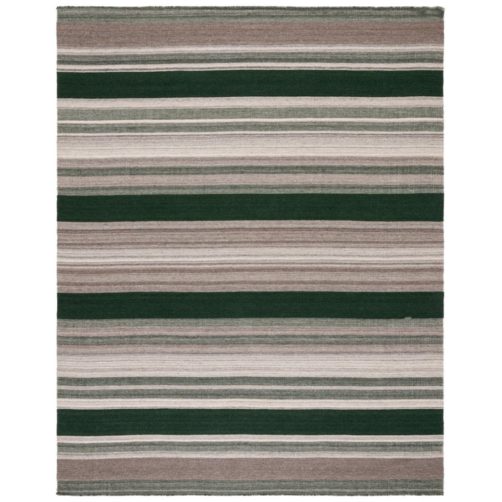 SAFAVIEH Dhurries DHU628Y Handwoven Green / Grey Rug Image 1