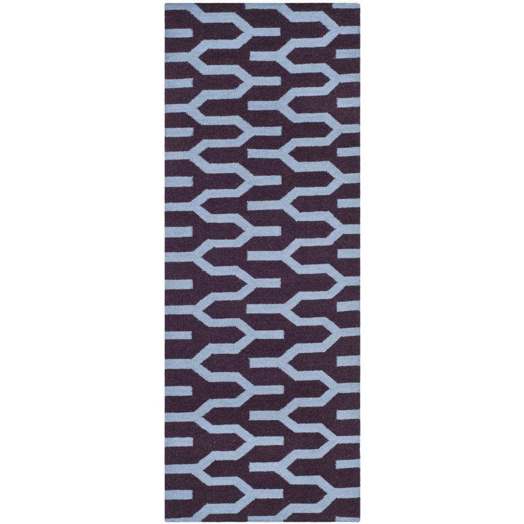 SAFAVIEH Dhurries DHU630B Handwoven Purple / Blue Rug Image 1