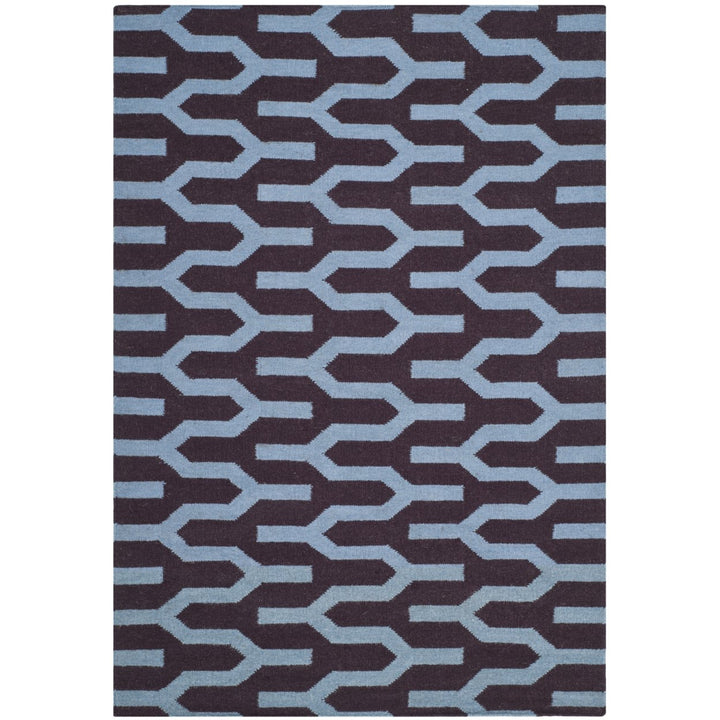 SAFAVIEH Dhurries DHU630B Handwoven Purple / Blue Rug Image 1