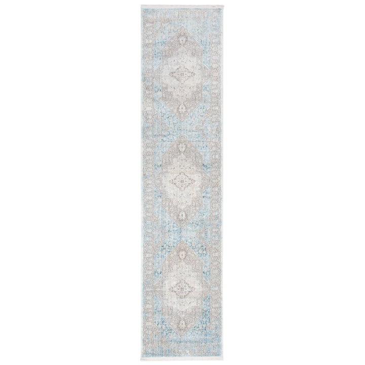 SAFAVIEH Dream Collection DRM401F Grey / Aqua Rug Image 1