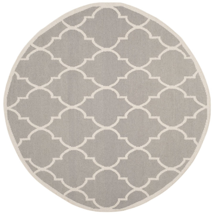 SAFAVIEH Dhurries DHU632G Handwoven Dark Grey /Ivory Rug Image 1