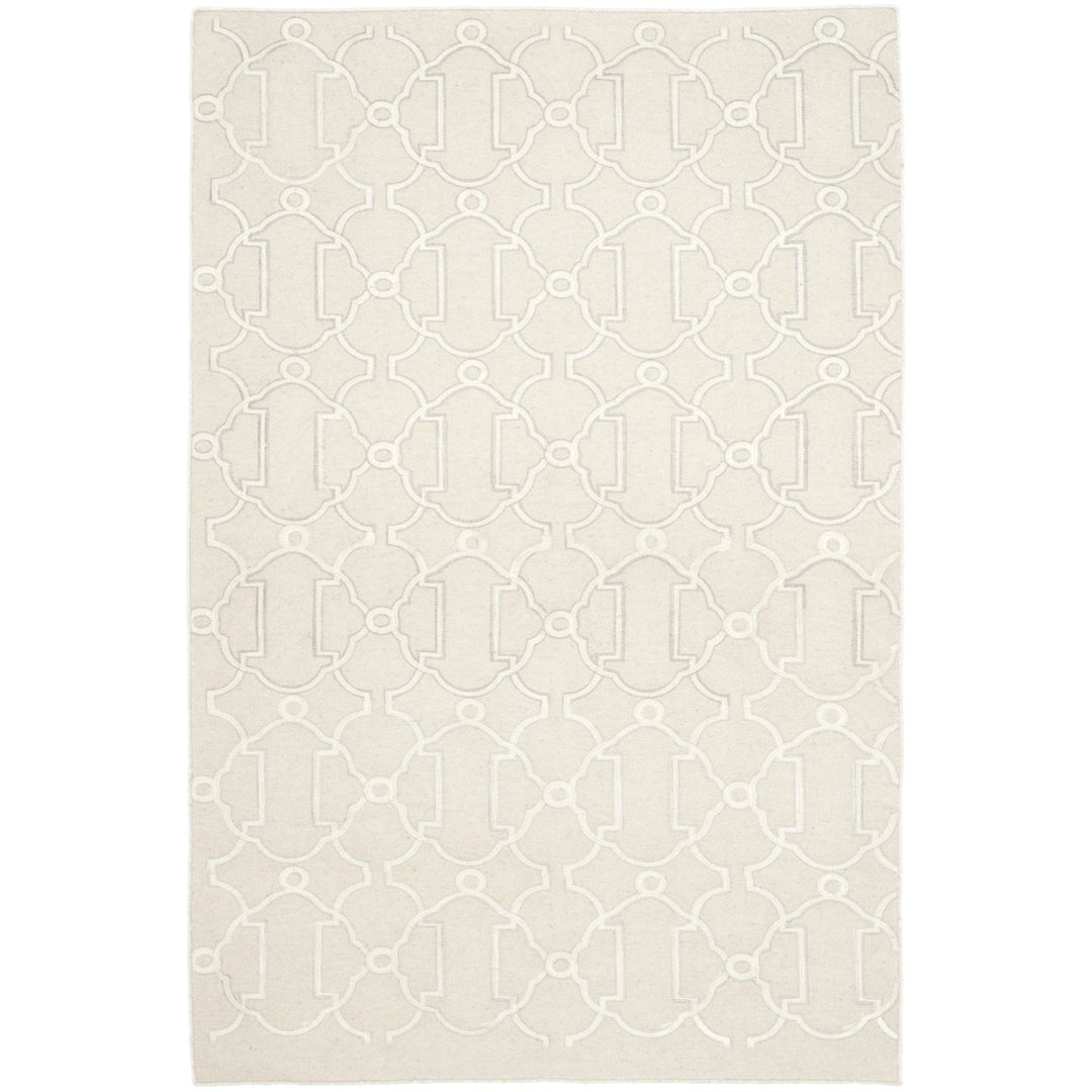 SAFAVIEH Dhurries Collection DHU643A Handwoven Beige Rug Image 1