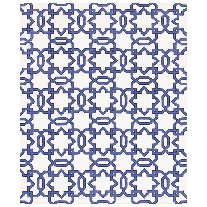 SAFAVIEH DHU751B Dhurries Ivory / Purple Image 1