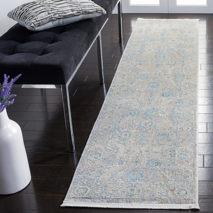 SAFAVIEH Dream Collection DRM408H Grey / Blue Rug Image 3